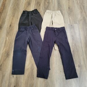 CLASSROOM Boy School Uniform Pull-On Pants Size 6 Khaki Blue Black Straight